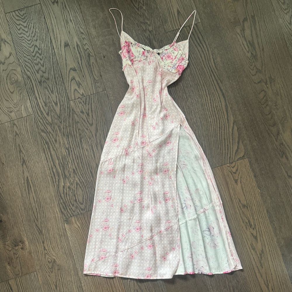 FOR LOVE AND LEMONS TAYLOR MIDI SLIP DRESS